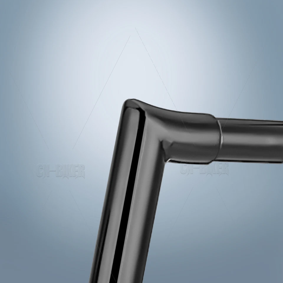 Manillar de barra de grasa de 1,5" Meathook Horn Ape Hanger 12" para Harley Softail Sportster Foto 4 de 4