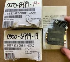 Lot of 2 - 6ES7 972-0BB41-0XA0 6ES7972-0BB41-0XA0 Siemens Profibus Connector