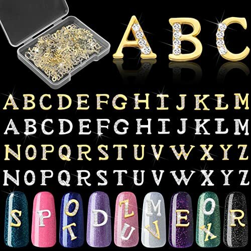 52 Pieces Letters Nail Stud Stickers 