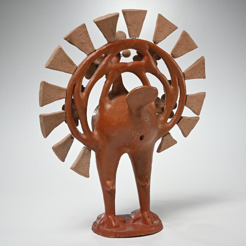 工芸品 Heron Martinez Mendoza pottery Heron Martinez Mendoza Mexican Folk Art Pottery Peacock