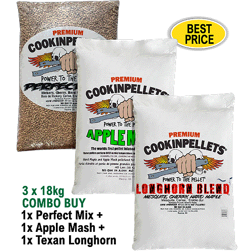 CookinPellets Perfect Mix Premium Smoker Pellets for ALL makes BBQ Smoker Grills - Foto 28 di 31