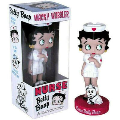 BETTY BOOP Nurse PVC bobble-head 16cm Funko Wacky Wobbler | eBay