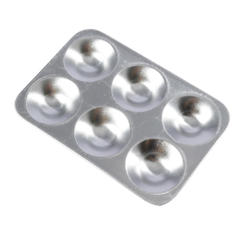 Jakar Aluminium Six-Well Rectangle Palette