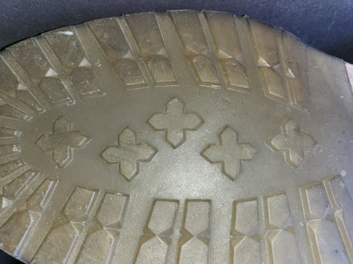 Damen Budapester Leder Stiefel in Grau Größe 4 1/2 - Bild 3 von 9