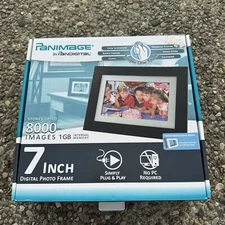 Pandigital  7" Digital Picture Frame HOLDS 4000 PIC WIRELESS REMOTE New in Box