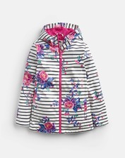 Joules Printed Coat in NAVY FLORAL STRIP
