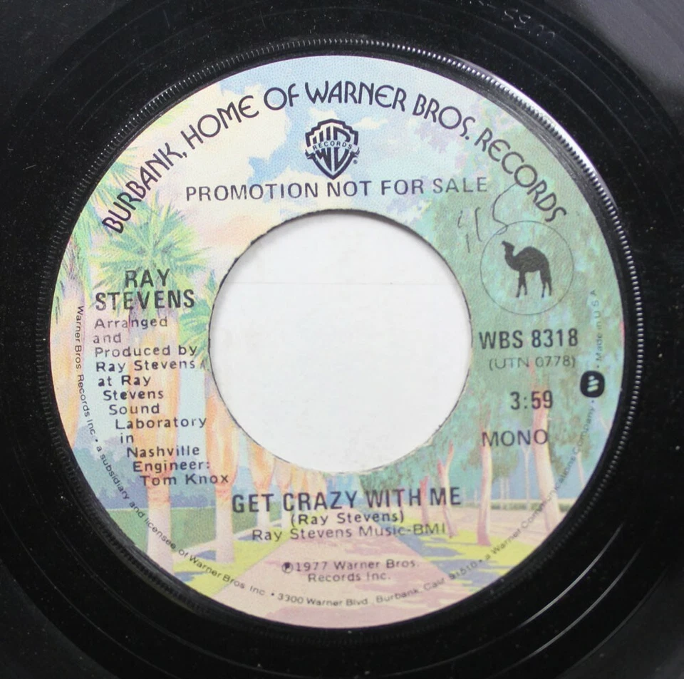 Country 45 Ray Stevens - Attraper Crazy Avec Me / Sur Burbank, Home - Photo 2/2
