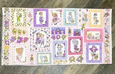 OOP 2006 Loralie Harris Designs Garden Gallery Cotton Fabric Panel 23" x 44"