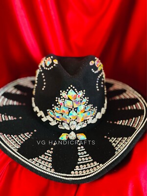 Handmade Crystal Cowboy Set, Full Crystal Hat, Only Hat  display picture 1