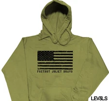  FOXTROT JULIET BRAVO HOODIE #FJB SAVE AMERICA USA FLAG  Lets go Brandon