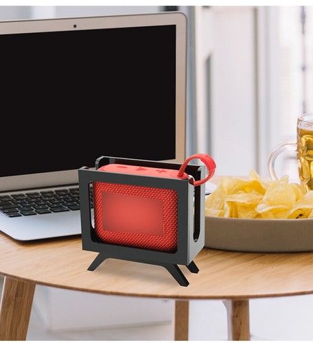 Acrylic Retro TV Desktop Mount Stand Holder for JBL GO3 GO4 Bluetooth Speaker - Picture 10 of 12
