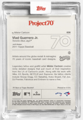 Topps Project 70 Card #606 Vladimir Guerrero Jr | eBay