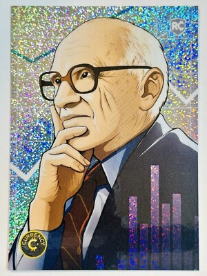 MILTON FRIEDMAN RC  #3 2023 Cardsmiths Currency Series 2 Crystal Sparkle Holo