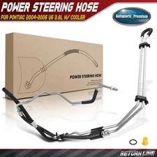Power Steering Return Line Hose Assembly for Pontiac 2004-2006 V6 3.8L w/ Cooler
