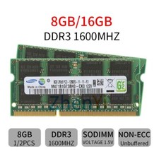 Samsung 16 GB 8 GB 4 GB DDR3 1600 MHz PC3-12800S 204 pin SODIMM memoria computer portatile LOTTO UK