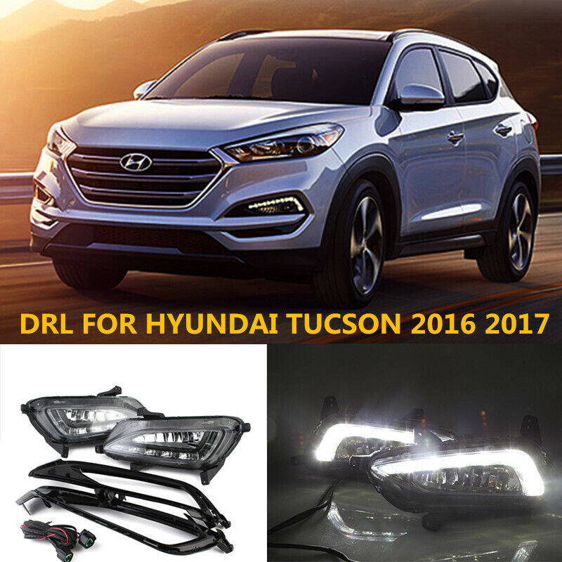 For New product! New type Hyundai High quality new Tucson 2015 2016 2017 DRL LED Li Daytime Running New