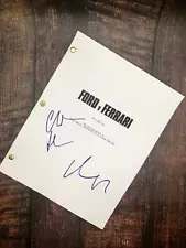 Ford Vs Ferrari Movie Script of 142 Pages, Christian Bale, Matt Damon Autograph