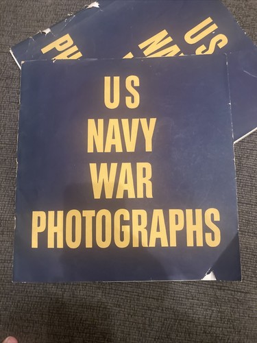US Navy War Photographs Pearl Harbor To Tokyo Harbor WWII photo book