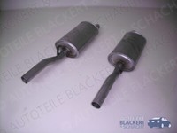 Auspuffset Endtopf Links + Rechts für Opel Diplomat B 2.8 H/E 1969-1978
