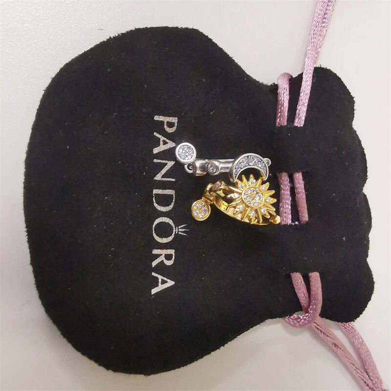 Hoop Earrings Pandora Two-tone Sparkling Solar System - Image 4 of 4