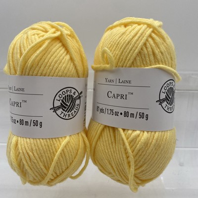 2 pk - Loops & Thread Capri 5 Yellow 1.75 oz 87 yds 80 m 50 g