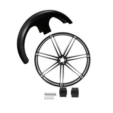 30 Front Wheel Rim Dual Hub Unpainted Fender Fit For Harley Touring 08-25 23 22