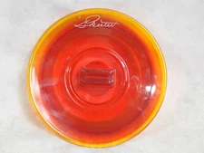 Vintage Amber Ashtray "Skeeter" - Safety Tray Corp. Huntington, West Virginia