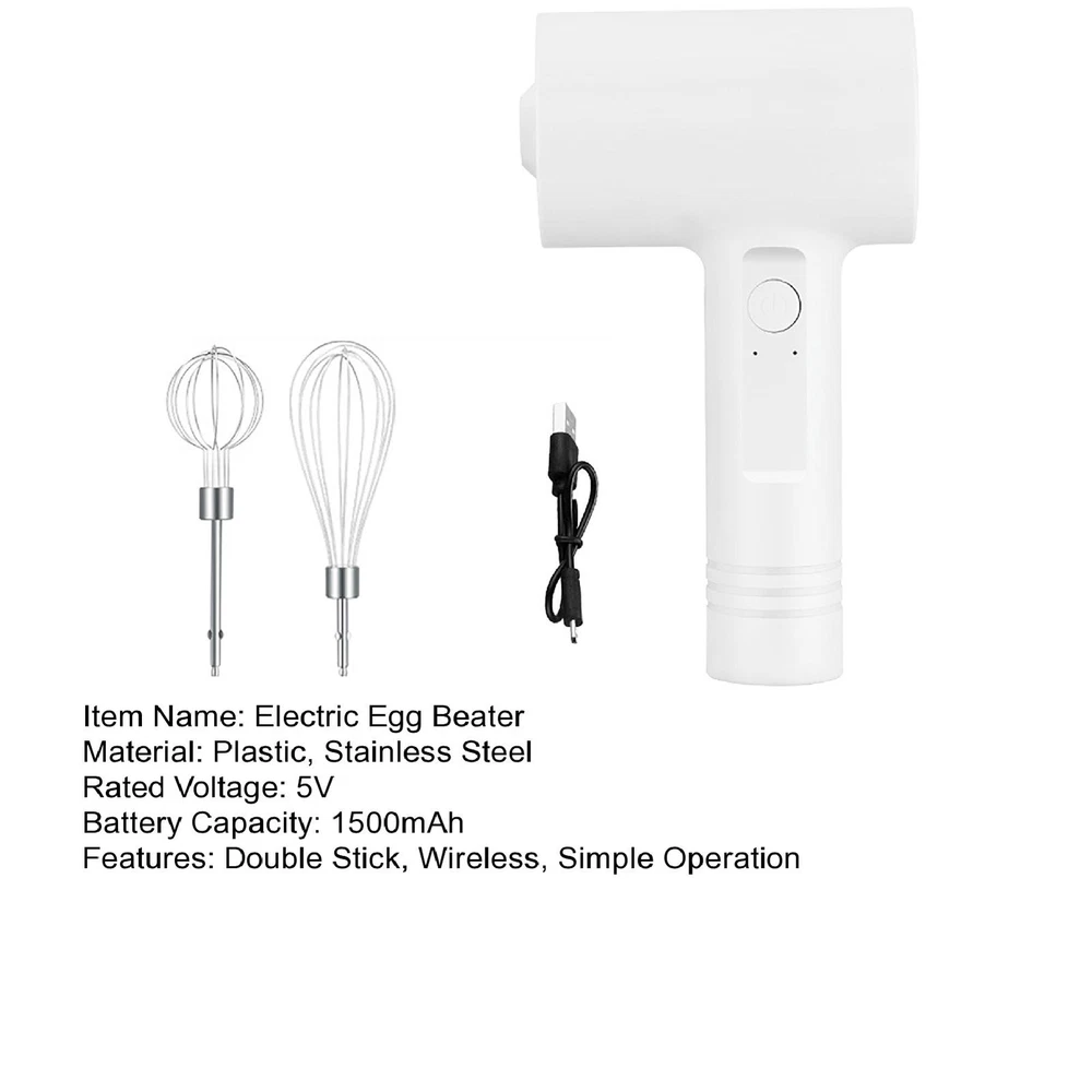Milk Frother One-key Start Stirring 2 in 1 Electric Grinder Cream Mixer Long