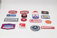 Mix Fuel Logo Race Patches 16 Texaco Shell Ford Sunoco Vintage