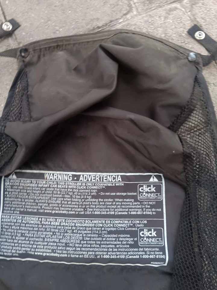 CESTA INFERIOR Graco FastAction plegable Jogger.  Foto 4 de 4