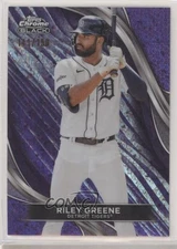 2024 Topps Chrome Black Purple Mini-Diamond Refractor /150 Riley Greene #62