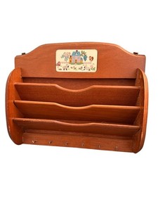 Vintage Heartland Farmhouse Mail Sorter WallMount Key Rack By Good Wood Cottage
