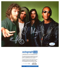 'Spin Doctors' Band Signed 8x10 Photo 'Chris Barron, Aaron & Eric' ACOA