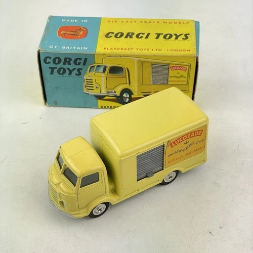 Vintage Boxed Corgi Toys 411 Karrier Bantam Lucozade Van