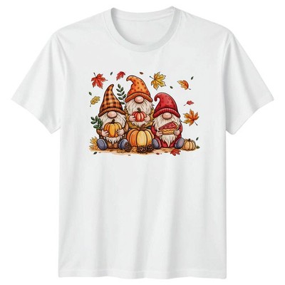 Wichtel Herbst Herbst Erntedank Herren T-Shirt Damen Tee Grafik Unisex Oberteil