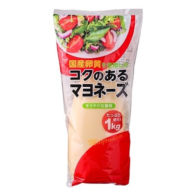SSK Japanese Rich Mayonnaise Sauce Japan Egg Yolk 国産卵黄を使用したコクのあるマヨネーズ 1Kg マヨネーズ