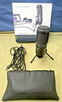 Audio-Technica AT2020 Cardioid Condenser Studio XLR Microphone  PODCAST Etc