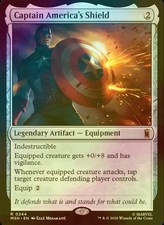 FOIL Captain America's Shield R Marvel Super Heroes 244 NM MTG