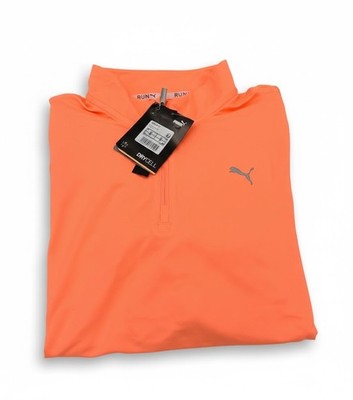 PUMA Shirt  Sweatshirt Laufshirt RUN FAV 1/4 ZIP Damen orange melone