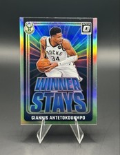 2024-25 Donruss Optic Winner Stays Giannis Antetokounmpo #4 Holo Prizm Bucks