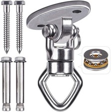 Swing Hanger with Bearing Swivel 800LB Capacity Stainless Steel Ceiling Mount...
