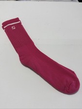 VTG Women  s Socks Footjoy Cushion Golf Crew Acrylic Blend 90s 10-13 Pink USA