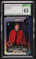 2019 Panini NBA Hoops Premium Stock Back Stage Pass Holo Luka Doncic CSG 9.5 9l4
