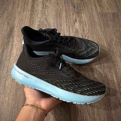 Brooks Hyperion Tempo Women Shoes Size 10.5 Black Blue Running Athletic Sneakers