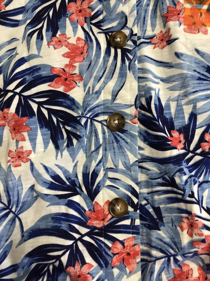 Conjunto de pantalones sin mangas Caribbean Joe para mujer medio azul rosa floral pierna ancha playa Foto 4 de 4