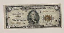 U.S. (New York, NY) - Series of 1929 $100.00 National Currency Banknote