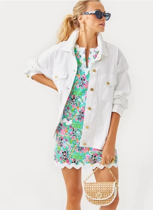 NWT Lilly Pulitzer Hearts Disney Romey Shift Romper Color: Multi , All Size .. - Image 3 of 4