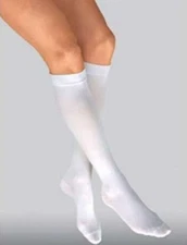 JOBST Ultrasheer Knee High Closed Toe 30-40mmHg  (White) Small