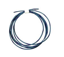 25 FEET AUTOMOTIVE WIRE 18 AWG HIGH TEMP TXL WIRE LT BLUE WITH PURPLE STRIPE