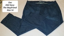 Old Navy The Boyfriend Jeans DarkWash Size 14 EUC